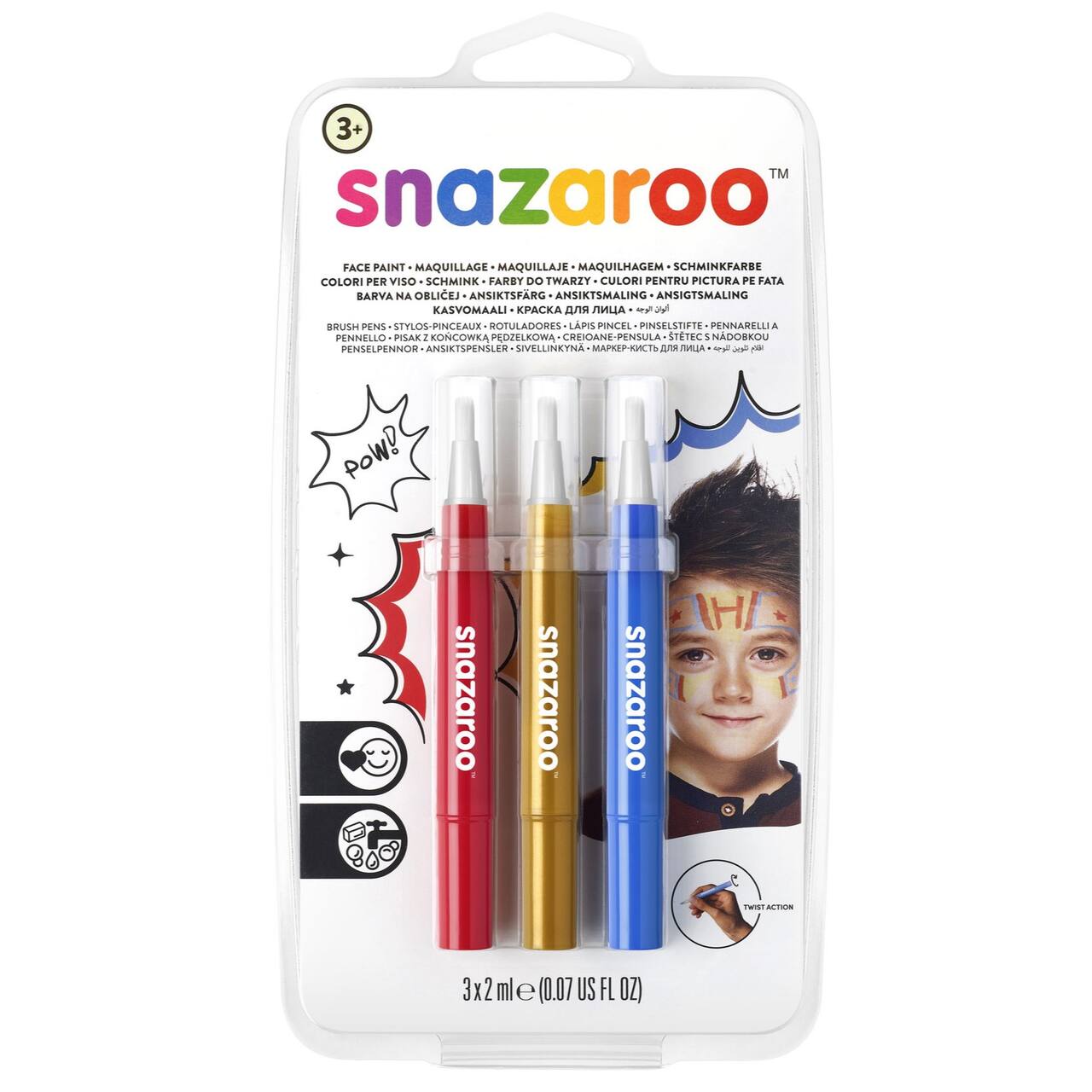 Snazaroo™ Face Paint Brush Pen Set, Adventure